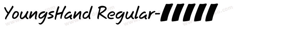 YoungsHand Regular字体转换